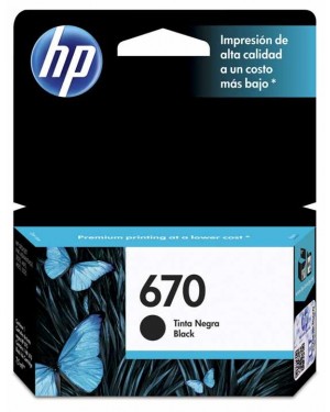 HP CARTRIDGE 670 NEGRO (CZ113AL)